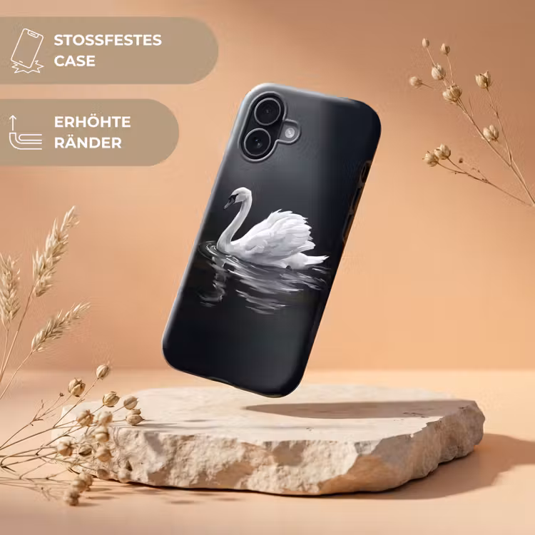 Zwaan - Water - Natuur - Realistisch - Wit Toughcase MagSafe Apple iPhone 17 klein -USP_RandenV_DE