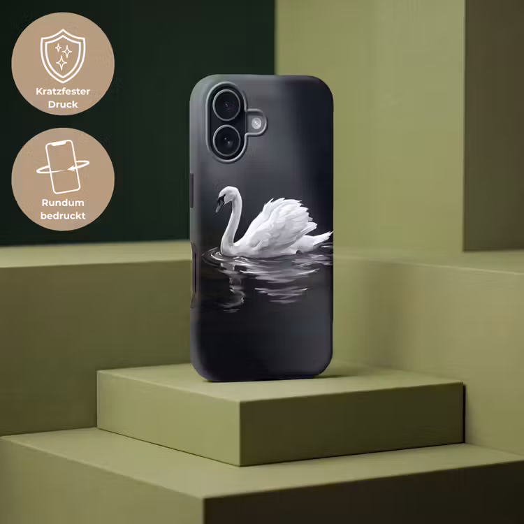 Zwaan - Water - Natuur - Realistisch - Wit Toughcase MagSafe Apple iPhone 17 klein -USP_PrintM_DE