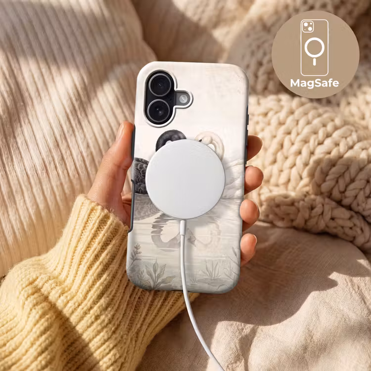 Zwanen - Hartvorm - Dieren Toughcase MagSafe Apple iPhone 17 klein -USP_MagsafeV