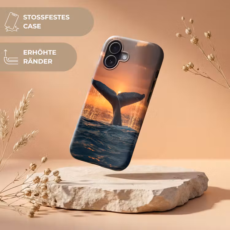 Walvis staart - Water - Zonsondergang Toughcase MagSafe Apple iPhone 17 klein -USP_RandenV_DE