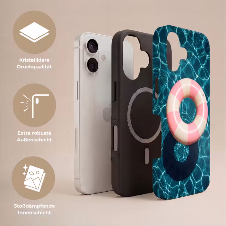 Drijvend - Zwemband - Water Toughcase MagSafe Apple iPhone 17 klein -USP_Lagen_DE