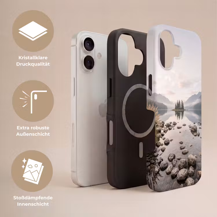 Meer - Bergen - Landschap - Groen Toughcase MagSafe Apple iPhone 17 klein -USP_Lagen_DE