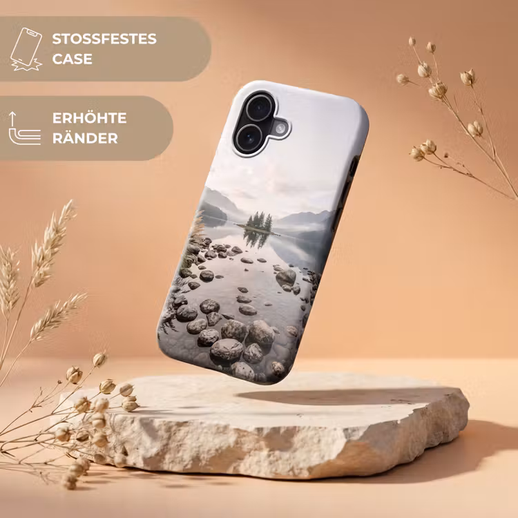 Meer - Bergen - Landschap - Groen Toughcase MagSafe Apple iPhone 17 klein -USP_RandenV_DE