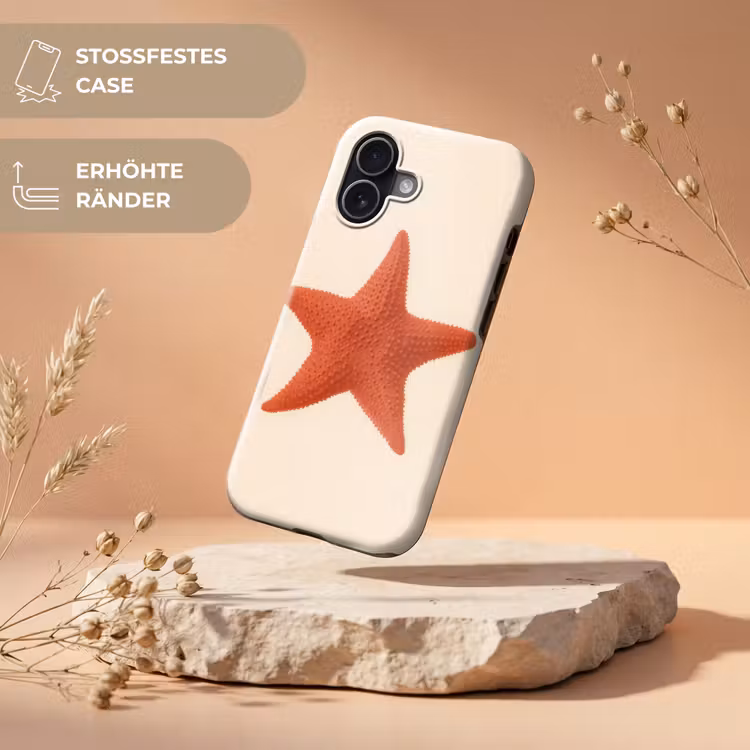 Zeester - Bobbels - Rood Toughcase MagSafe Apple iPhone 17 klein -USP_RandenV_DE