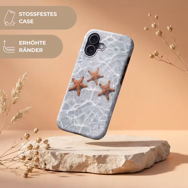 Zeesterren - Water - Helder Toughcase MagSafe Apple iPhone 17 klein -USP_RandenV_DE