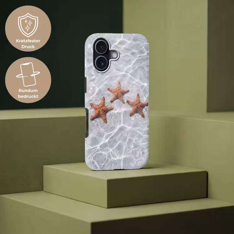 Zeesterren - Water - Helder Toughcase MagSafe Apple iPhone 17 klein -USP_PrintM_DE