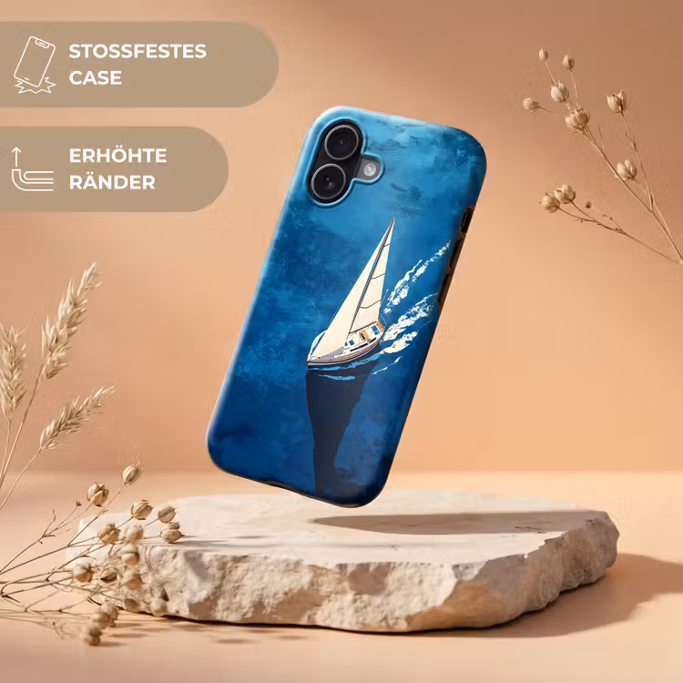 Zeilboot - Water - Abstract - Schaduw Toughcase MagSafe Apple iPhone 17 klein -USP_RandenV_DE
