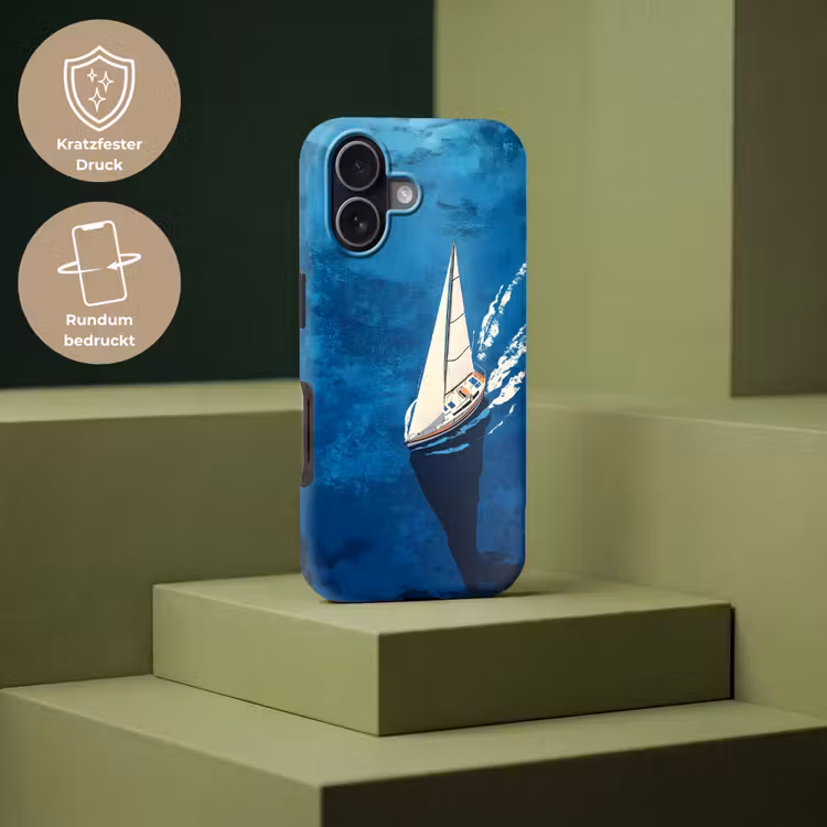 Zeilboot - Water - Abstract - Schaduw Toughcase MagSafe Apple iPhone 17 klein -USP_PrintM_DE