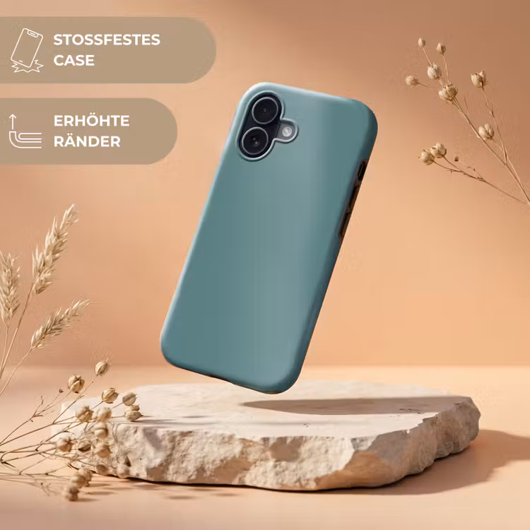 Serene - Teal - Blauw Toughcase MagSafe Apple iPhone 17 klein 1017 -USP_RandenV_DE
