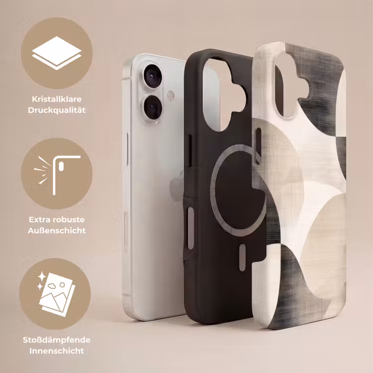 Grillige vormen - Subtiele overgangen - Dynamisch Toughcase MagSafe Apple iPhone 17 klein -USP_Lagen_DE