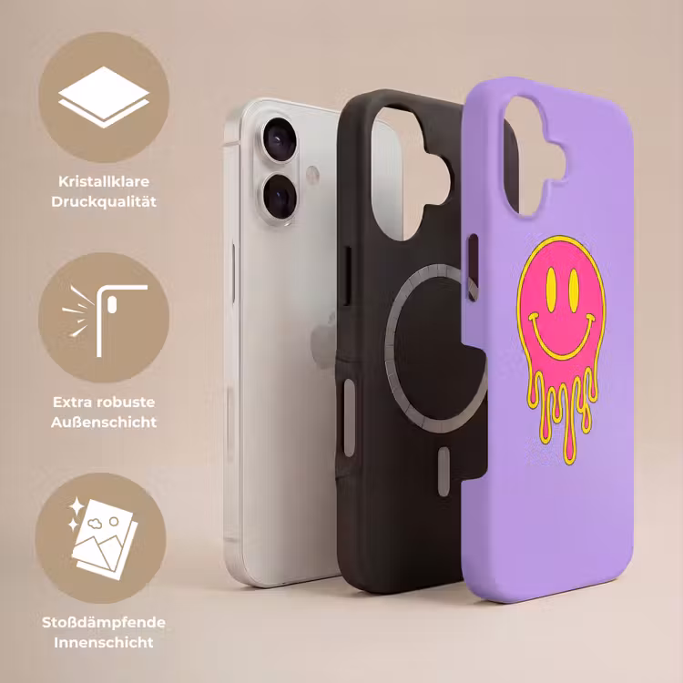Smiley - Drip - Neon Toughcase MagSafe Apple iPhone 17 klein -USP_Lagen_DE