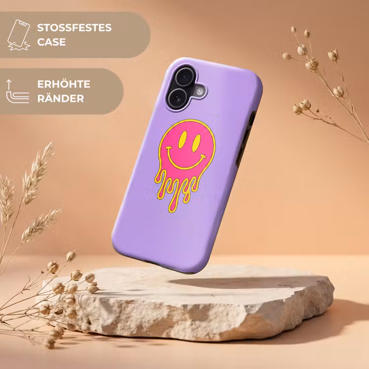 Smiley - Drip - Neon Toughcase MagSafe Apple iPhone 17 klein -USP_RandenV_DE