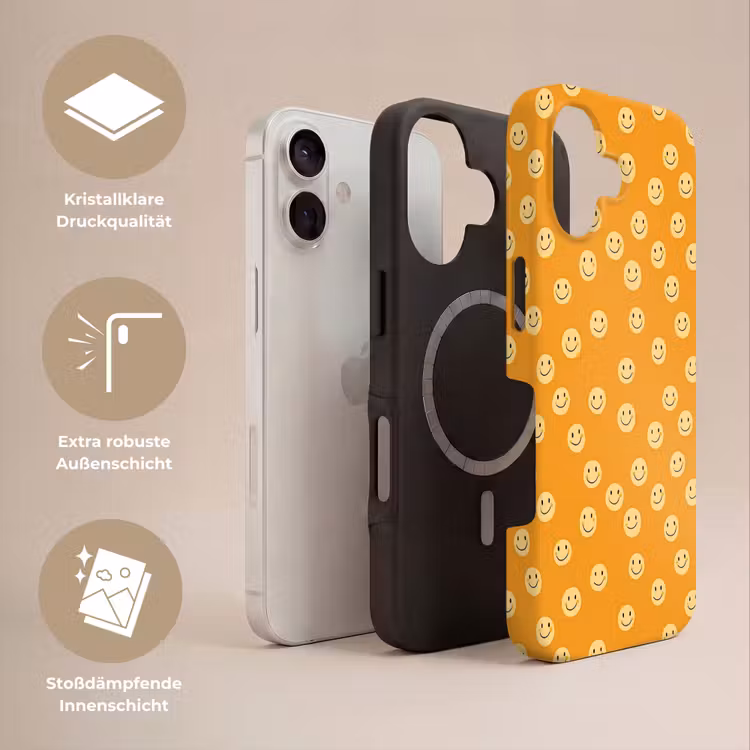 Smileys - Retro - Heel Toughcase MagSafe Apple iPhone 17 klein 1017 -USP_Lagen_DE