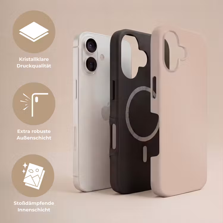 Soft - Clay - Nude Toughcase MagSafe Apple iPhone 17 klein 1017 -USP_Lagen_DE