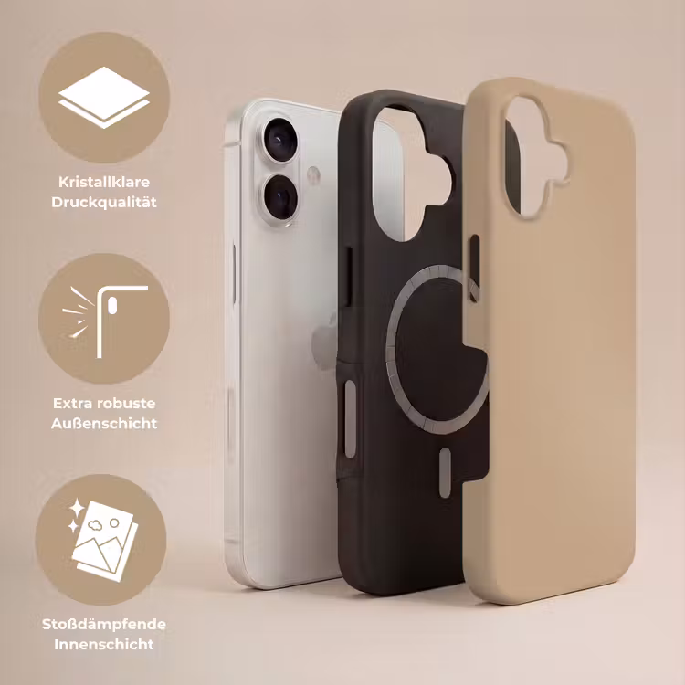 Soft - Taupe - Bruin Toughcase MagSafe Apple iPhone 17 klein 1017 -USP_Lagen_DE