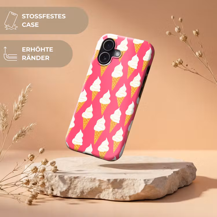 Softijs - Horentje - Roze Toughcase MagSafe Apple iPhone 17 klein 1017 -USP_RandenV_DE