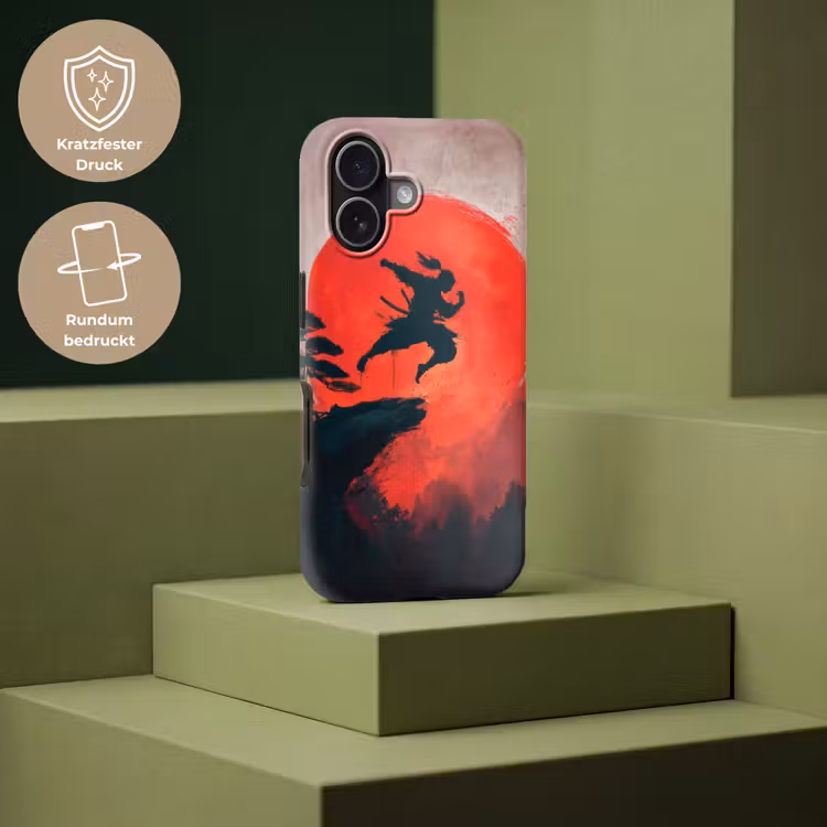 Zon - Krijger - Bomen - Bergen Toughcase MagSafe Apple iPhone 17 klein -USP_PrintM_DE