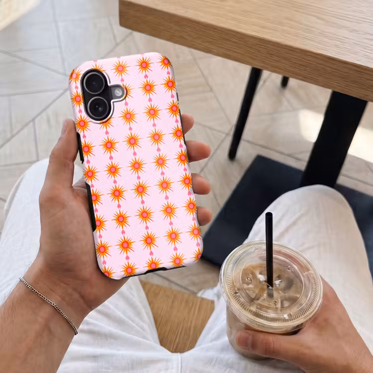 Zon - Motief - Roze Toughcase MagSafe Apple iPhone 17 klein 1017 -Sfeer1M