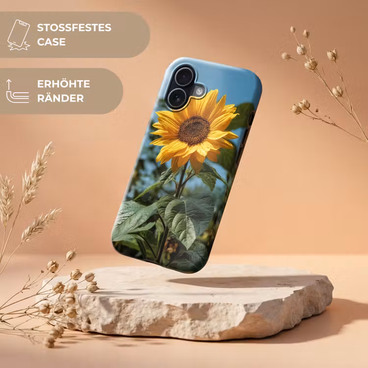 Zonnebloemen - Helderblauwer lucht - Gras Toughcase MagSafe Apple iPhone 17 klein -USP_RandenV_DE