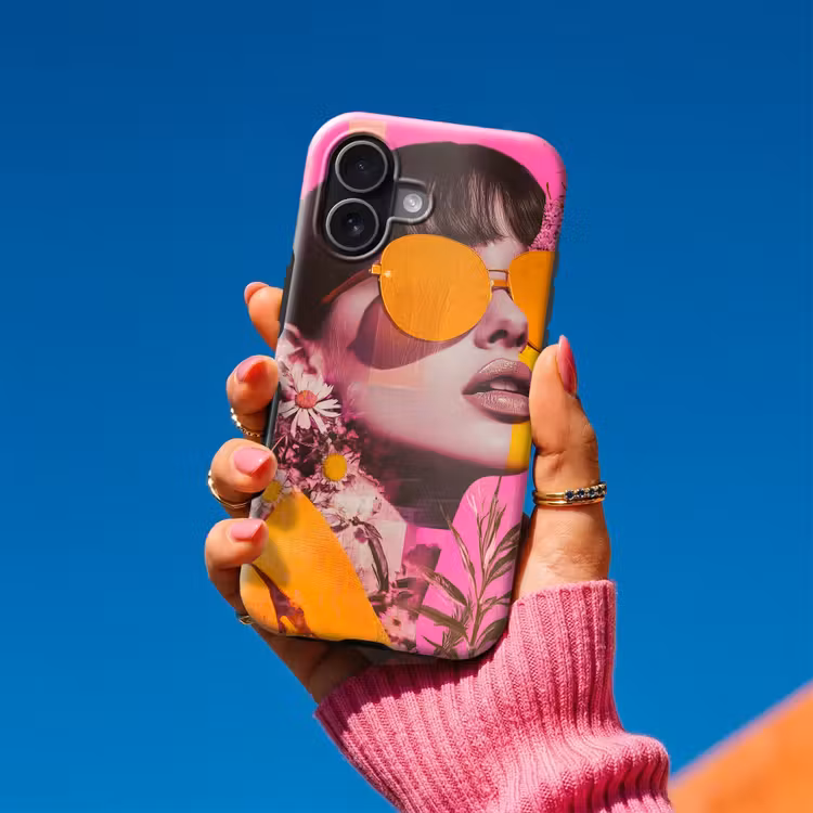 Zonnebril - Oranje - Vrouw - Planten Toughcase MagSafe Apple iPhone 17 klein -Sfeer1V