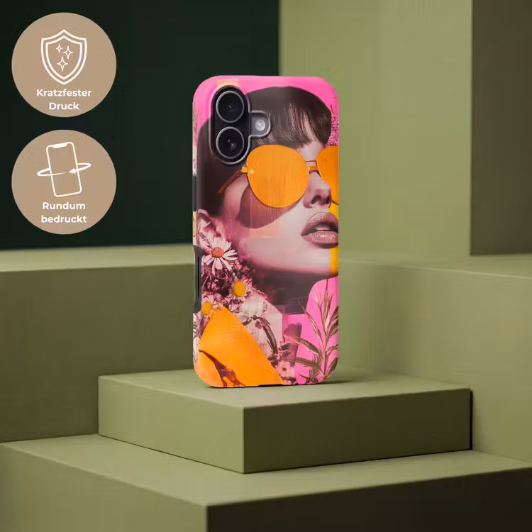 Zonnebril - Oranje - Vrouw - Planten Toughcase MagSafe Apple iPhone 17 klein -USP_PrintM_DE