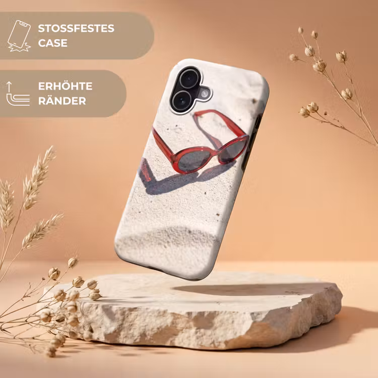 Zonnebril - Strand - Vakantie - Rood Toughcase MagSafe Apple iPhone 17 klein -USP_RandenV_DE