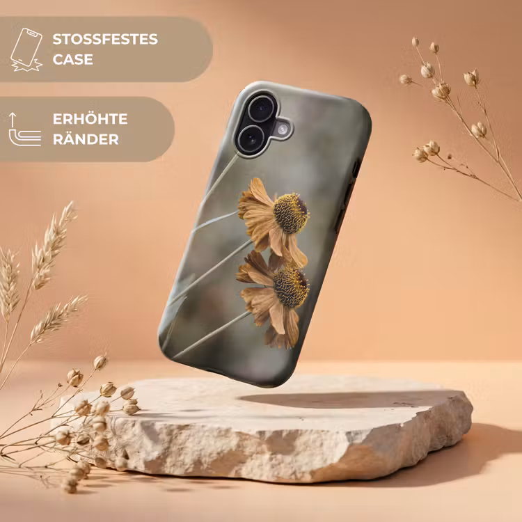 Zonnehoed - Droogbloemen - Geel - Warm Toughcase MagSafe Apple iPhone 17 klein -USP_RandenV_DE