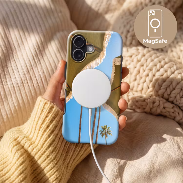 Parasol - Groen - Franjes - Zomer - Tropisch Toughcase MagSafe Apple iPhone 17 klein -USP_MagsafeV