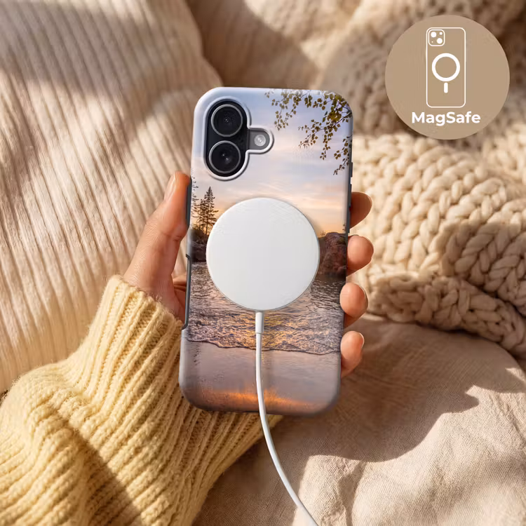 Zonsondergang - Kust - Water - Natuur - Oranje Toughcase MagSafe Apple iPhone 17 klein -USP_MagsafeV