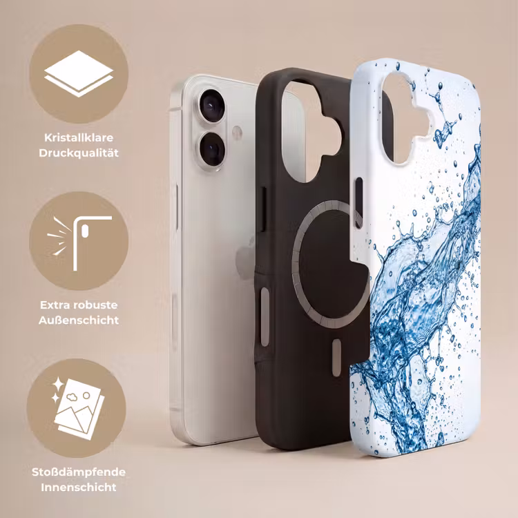 Spash - Water - Blauw Toughcase MagSafe Apple iPhone 17 klein -USP_Lagen_DE