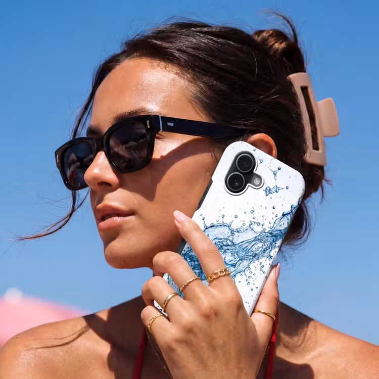 Spash - Water - Blauw Toughcase MagSafe Apple iPhone 17 klein -Sfeer2V