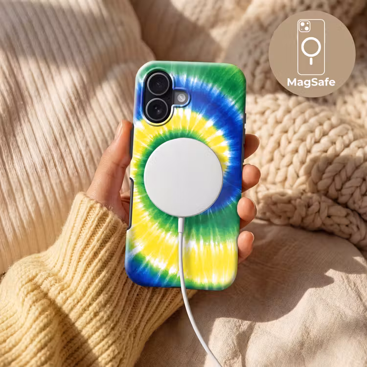 Spiraal - Groen - Draaiend Toughcase MagSafe Apple iPhone 17 klein -USP_MagsafeV