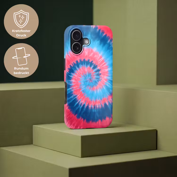 Spiraal - Roze - Draaiend Toughcase MagSafe Apple iPhone 17 klein -USP_PrintM_DE