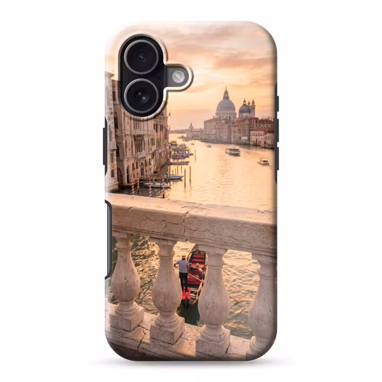 Stad - Venetië - Kanaal - Zonsopgang - Architectuur - Goud Toughcase MagSafe Apple iPhone 17 klein -3d