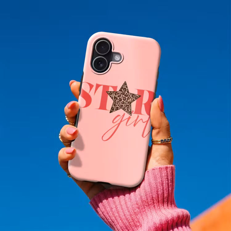 Star girl - Roze - Panter - Ster Toughcase MagSafe Apple iPhone 17 klein -Sfeer1V