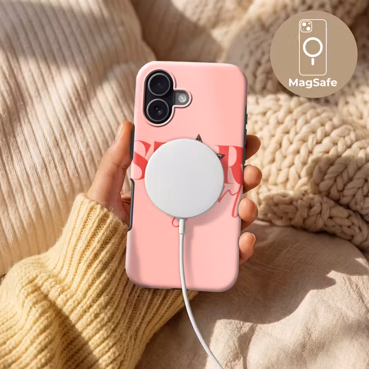 Star girl - Roze - Panter - Ster Toughcase MagSafe Apple iPhone 17 klein -USP_MagsafeV