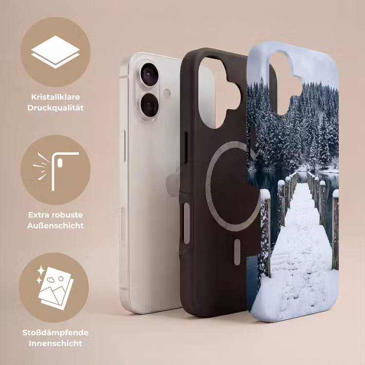 Steiger - Meer - Sneeuw - Bergen - Rustgevend Toughcase MagSafe Apple iPhone 17 klein -USP_Lagen_DE