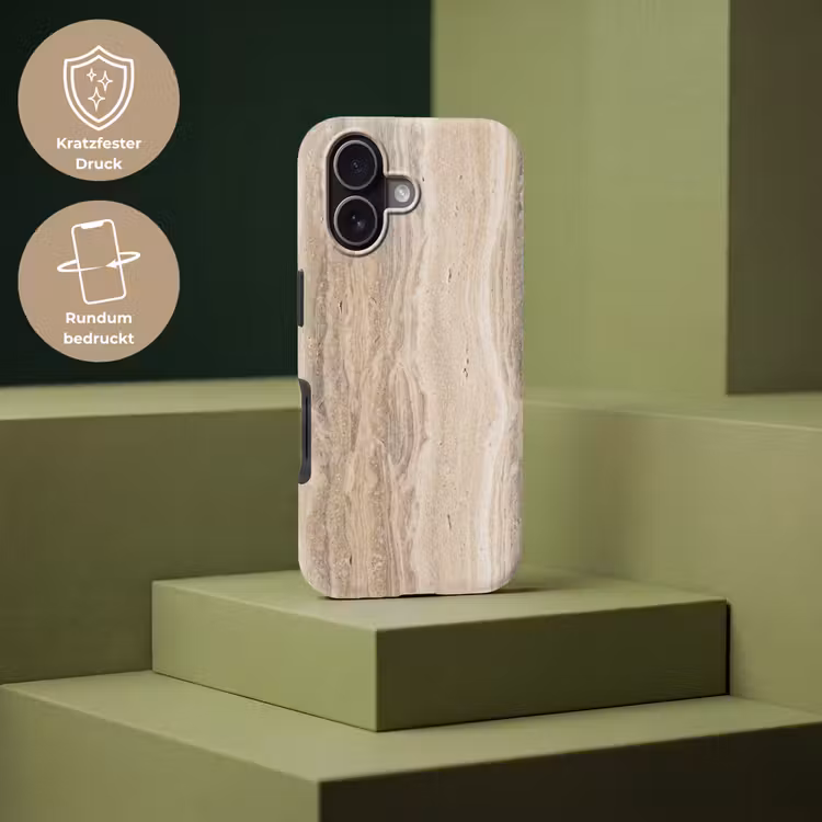 Steen - Patroon - Textuur - Natuurlijk - Beige Toughcase MagSafe Apple iPhone 17 klein -USP_PrintM_DE