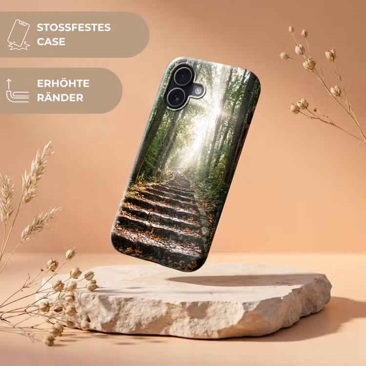 Stenen - Trap - Bos - Natuur Toughcase MagSafe Apple iPhone 17 klein -USP_RandenV_DE
