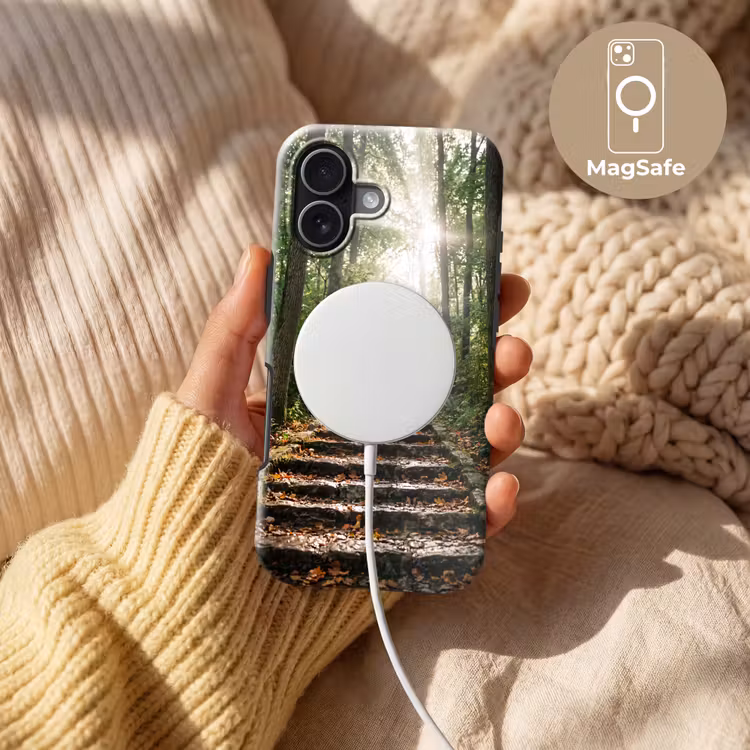 Stenen - Trap - Bos - Natuur Toughcase MagSafe Apple iPhone 17 klein -USP_MagsafeV