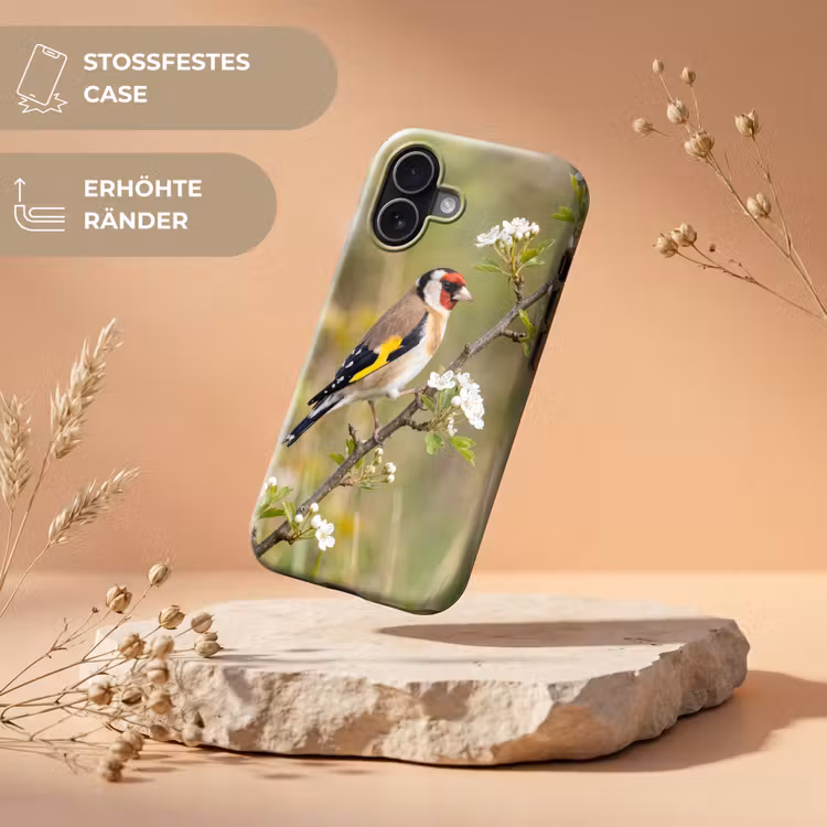 Putter - Bloesem - Lente - Natuur - Kleurrijk Toughcase MagSafe Apple iPhone 17 klein -USP_RandenV_DE