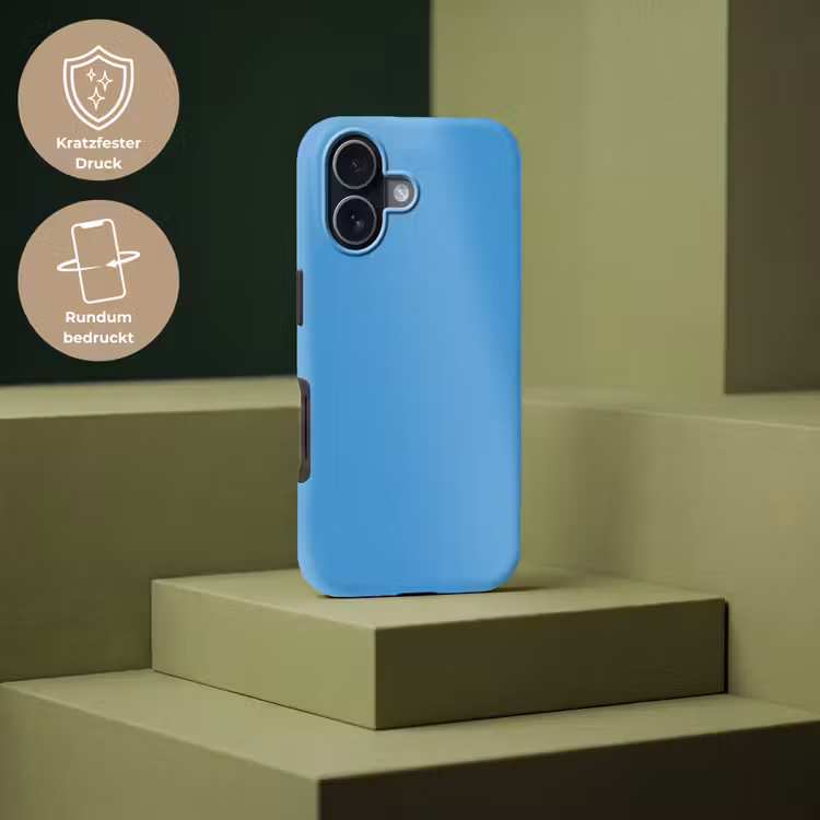 Steel - Blue - Blauw Toughcase MagSafe Apple iPhone 17 klein 1017 -USP_PrintM_DE