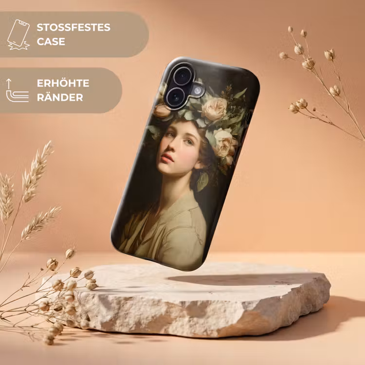 Bloemenstilte - Vrouw - Portret Toughcase MagSafe Apple iPhone 17 klein -USP_RandenV_DE