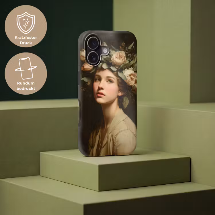 Bloemenstilte - Vrouw - Portret Toughcase MagSafe Apple iPhone 17 klein -USP_PrintM_DE