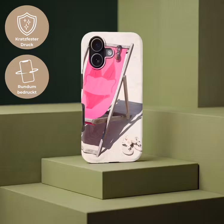 Strand - Ligstoel - Badkleding - Zomer - Roze Toughcase MagSafe Apple iPhone 17 klein -USP_PrintM_DE