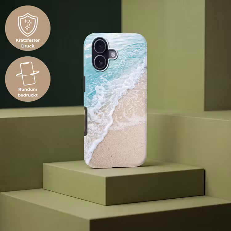 Strand - Zee - Golf - Natuur - Blauw Toughcase MagSafe Apple iPhone 17 klein -USP_PrintM_DE