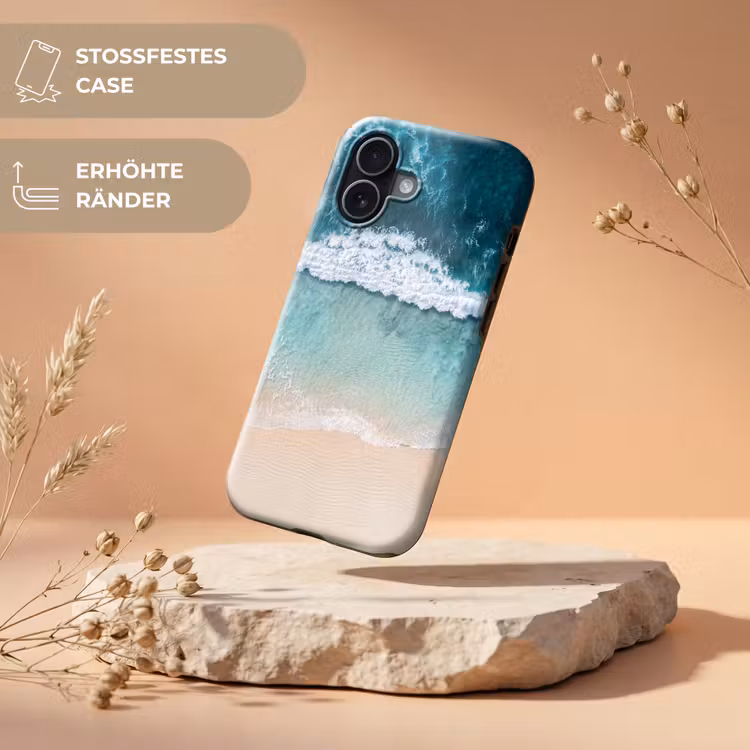 Strand - Zee - Golven - Natuur - Blauw Toughcase MagSafe Apple iPhone 17 klein -USP_RandenV_DE
