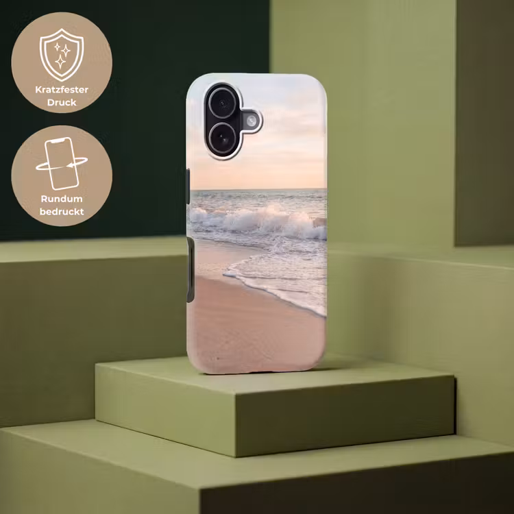 Strand - Zee - Golven - Natuur - Zonsondergang Toughcase MagSafe Apple iPhone 17 klein -USP_PrintM_DE