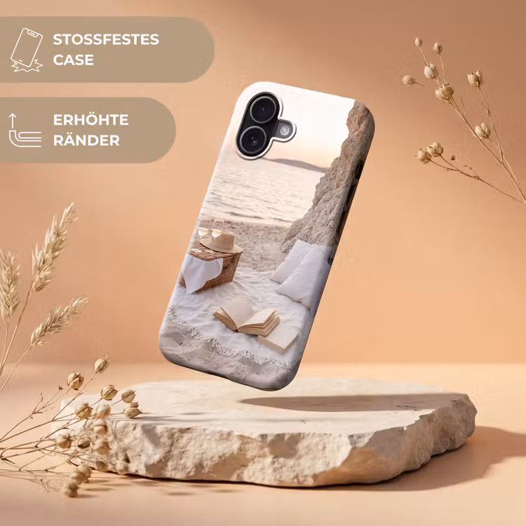 Strand - Picknick - Zonsondergang - Zomer - Natuur Toughcase MagSafe Apple iPhone 17 klein -USP_RandenV_DE