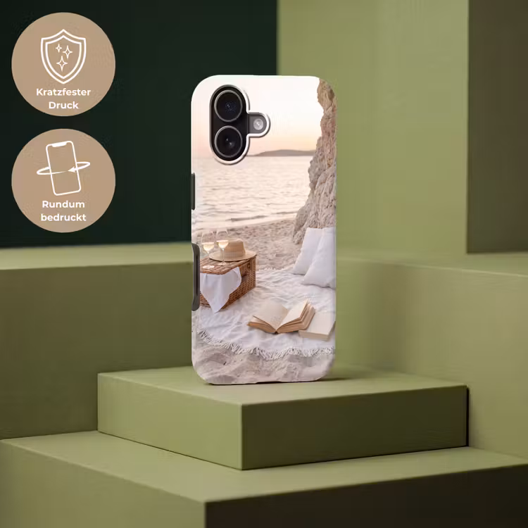 Strand - Picknick - Zonsondergang - Zomer - Natuur Toughcase MagSafe Apple iPhone 17 klein -USP_PrintM_DE